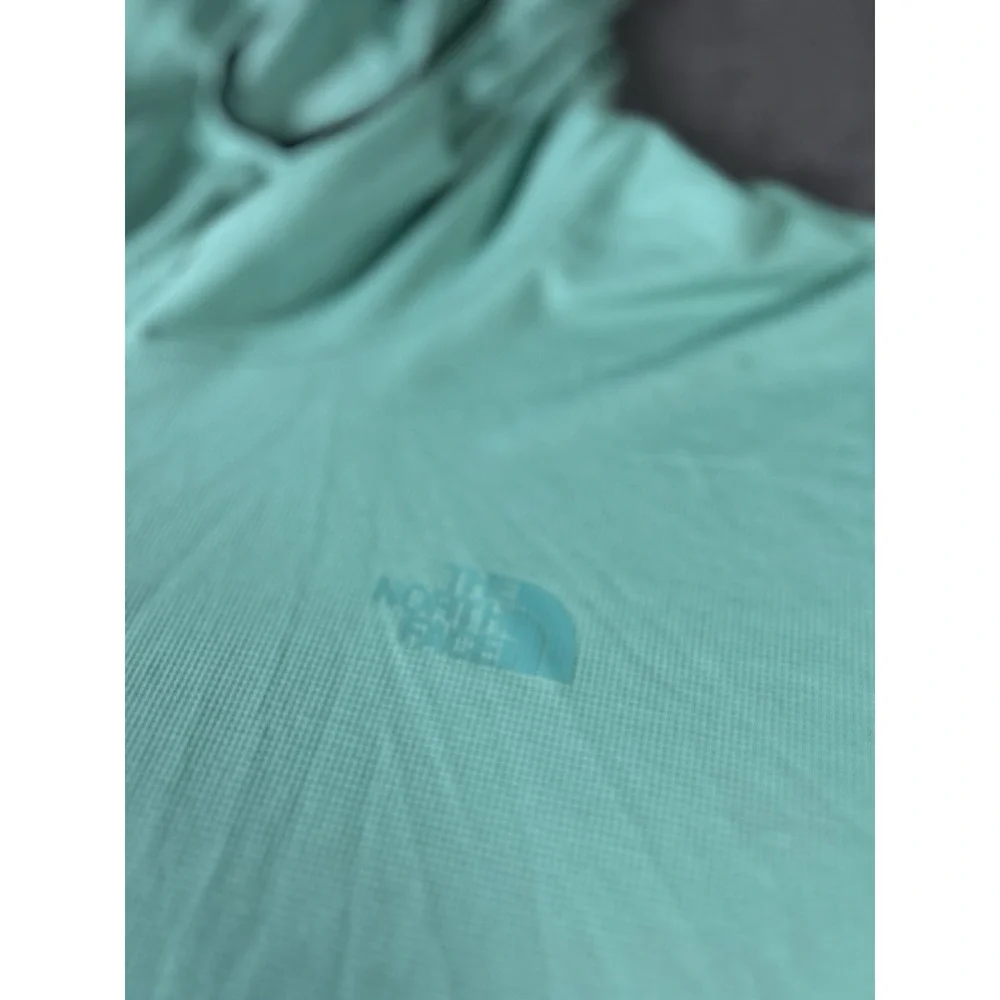 The North Face Men's Logo Hoodie T-Shirt XL Green Lightweight EUC